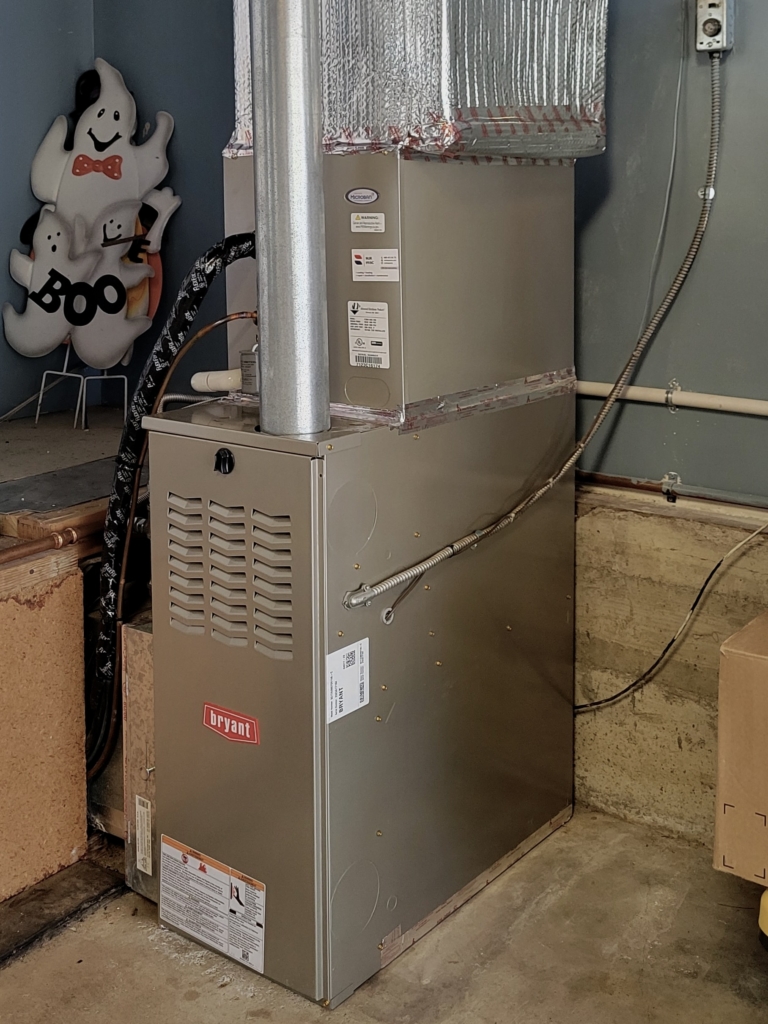 Bryant 821SA gas furnace installed by Nur HVAC