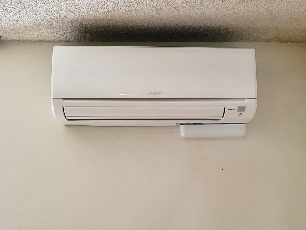 Mitsubishi ductless mini-split installed by Nur HVAC