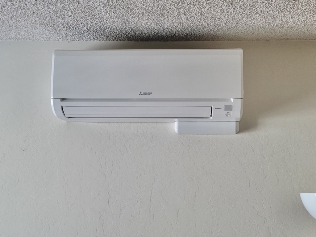 Mitsubishi ductless mini-split installed by Nur HVAC