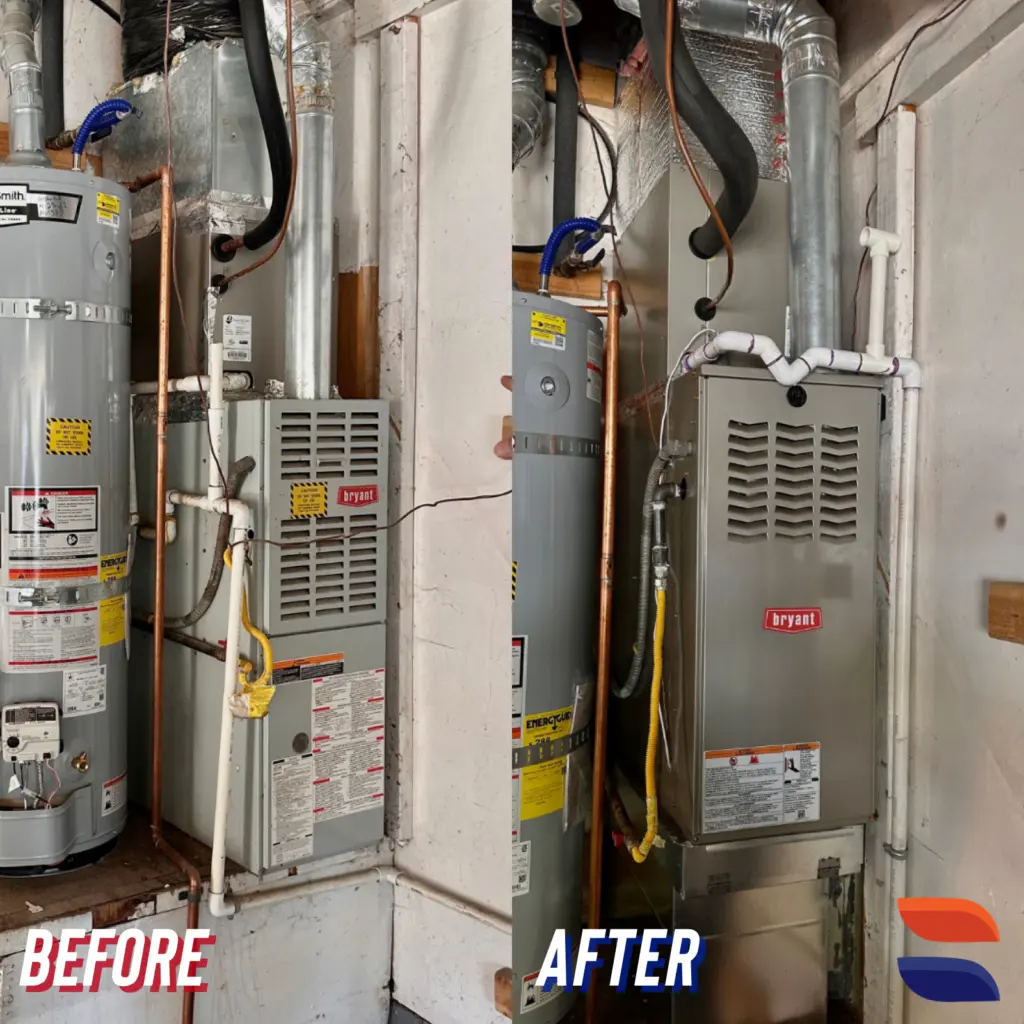 Bryant 811SA36070E14 gas furnace installed by Nur HVAC
