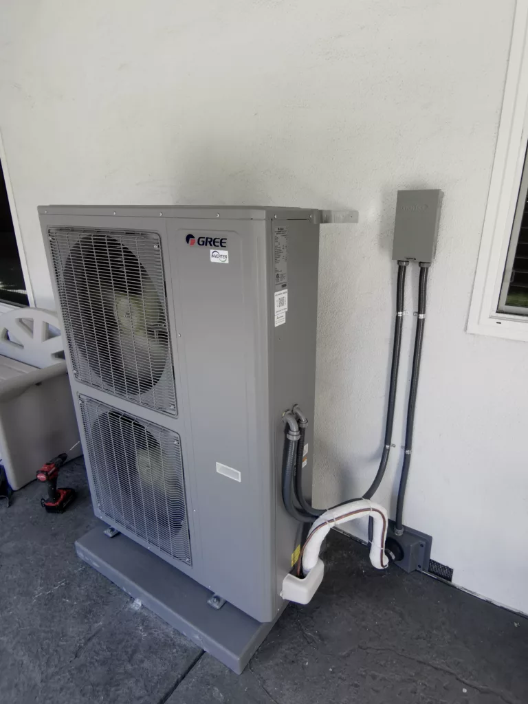 Gree FLEXX60HP230V1AO heat pump installation by Nur HVAC in Los Altos, CA