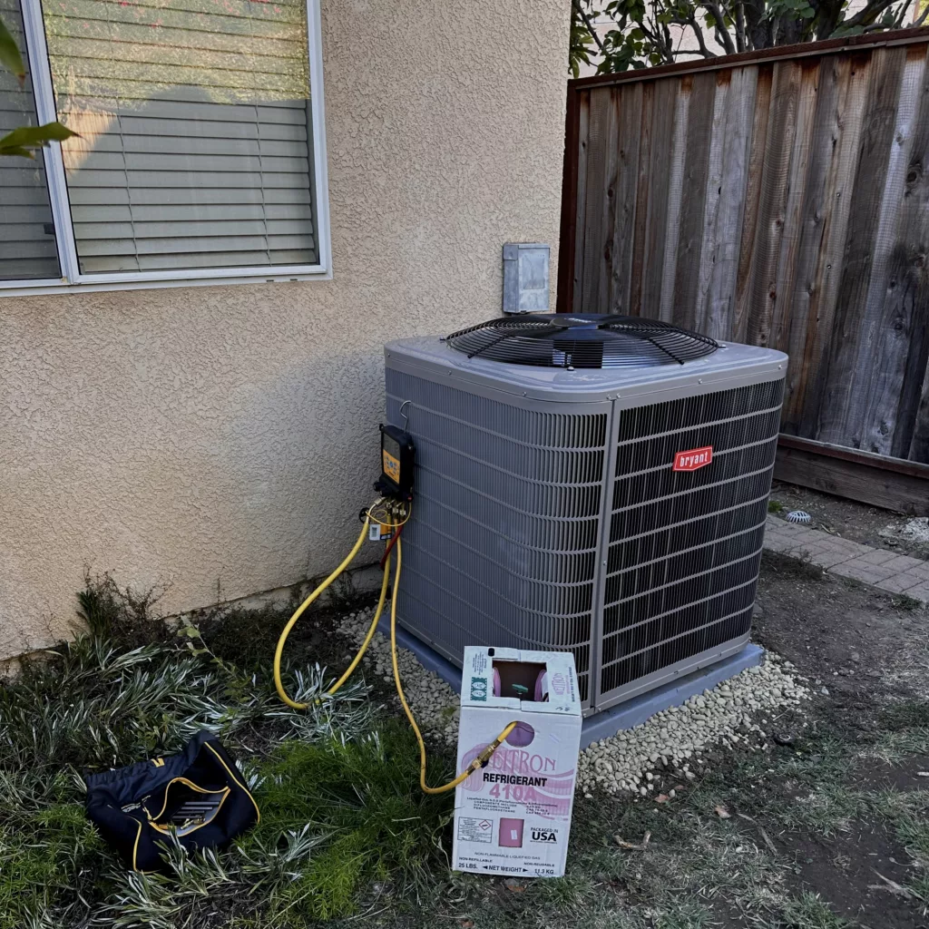 New Bryant 127TAN06000W air conditioner installed by Nur HVAC in San Jose, CA