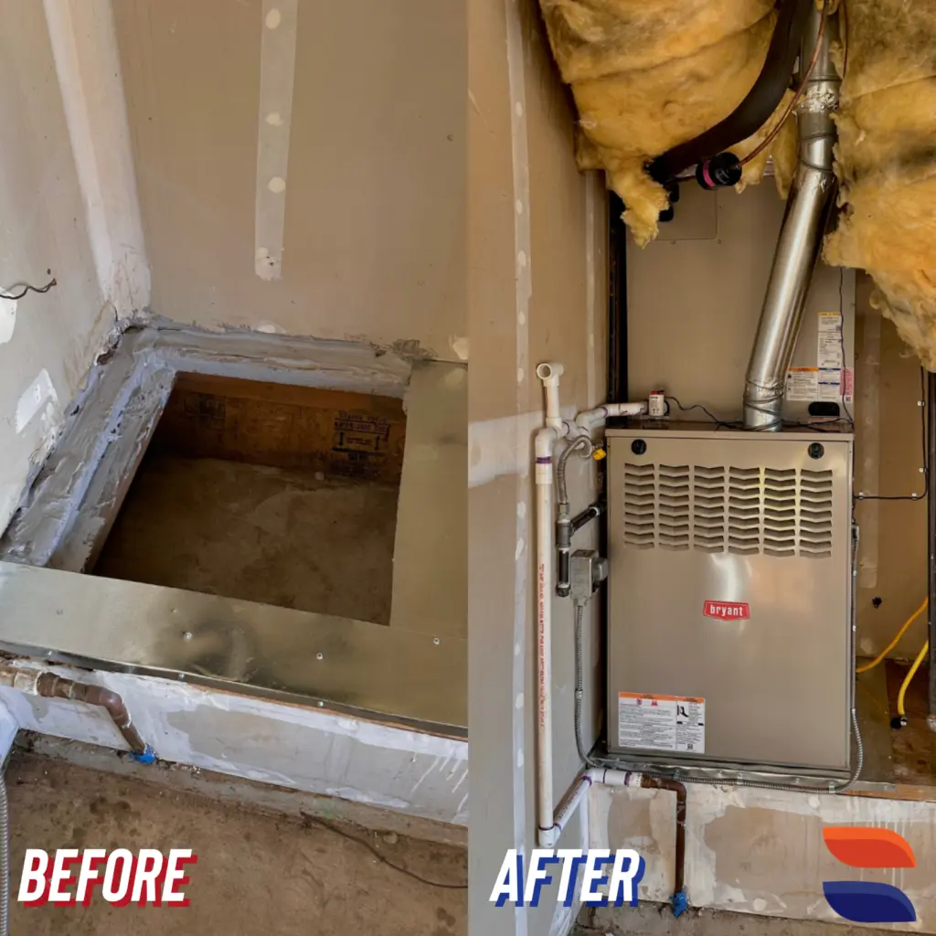 Bryant 821TA66135V24 furnace installation by Nur HVAC in San Jose, CA