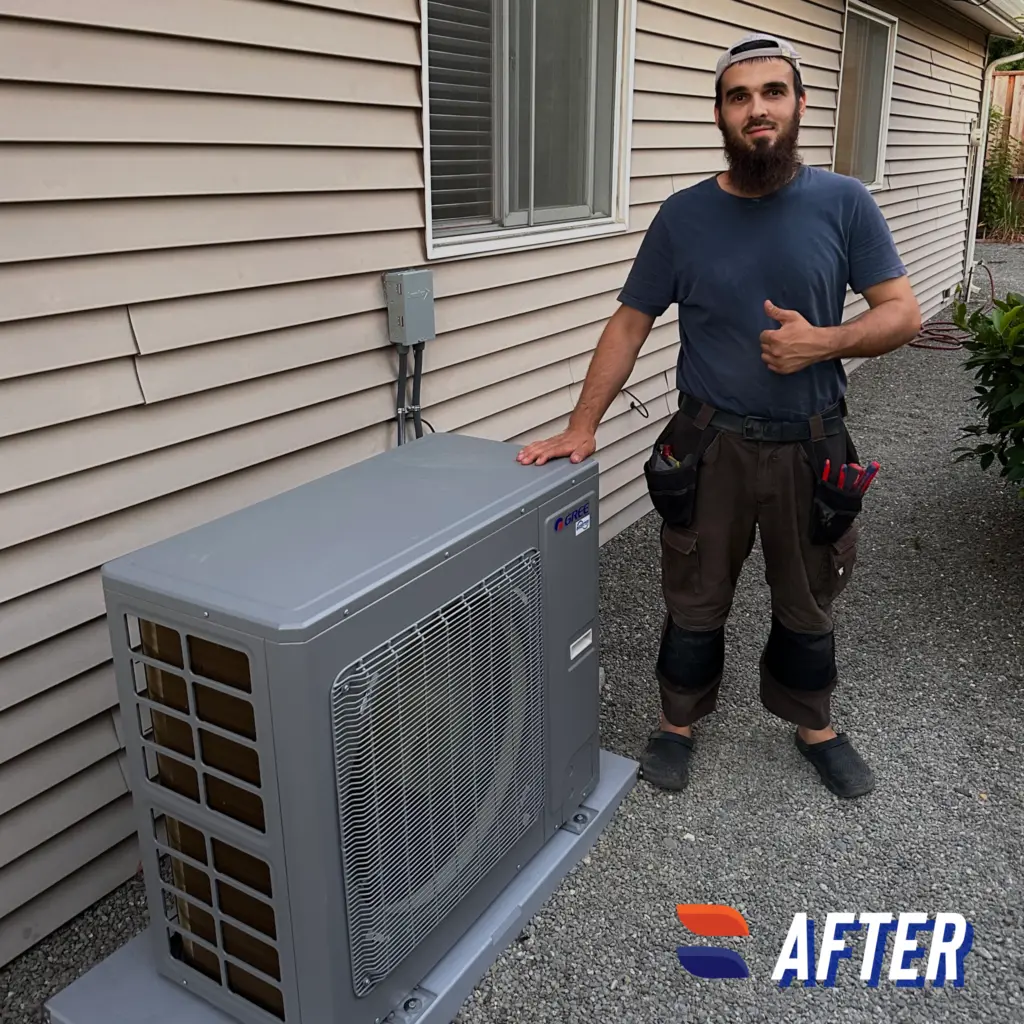 Gree FLEXX36AC230V1AO heat pump installed by Nur HVAC