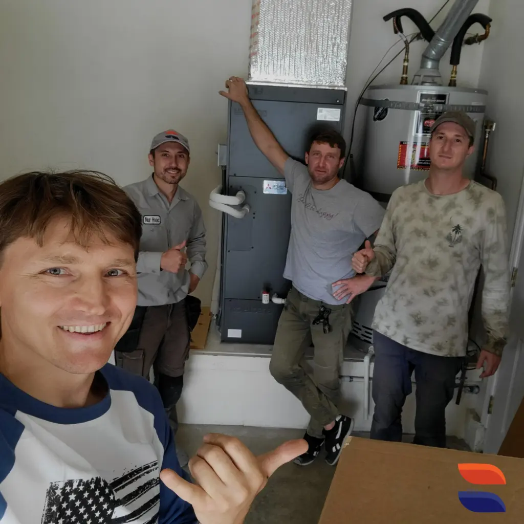 Mitsubishi PVA-A36AA7 air handler installed by Nur HVAC