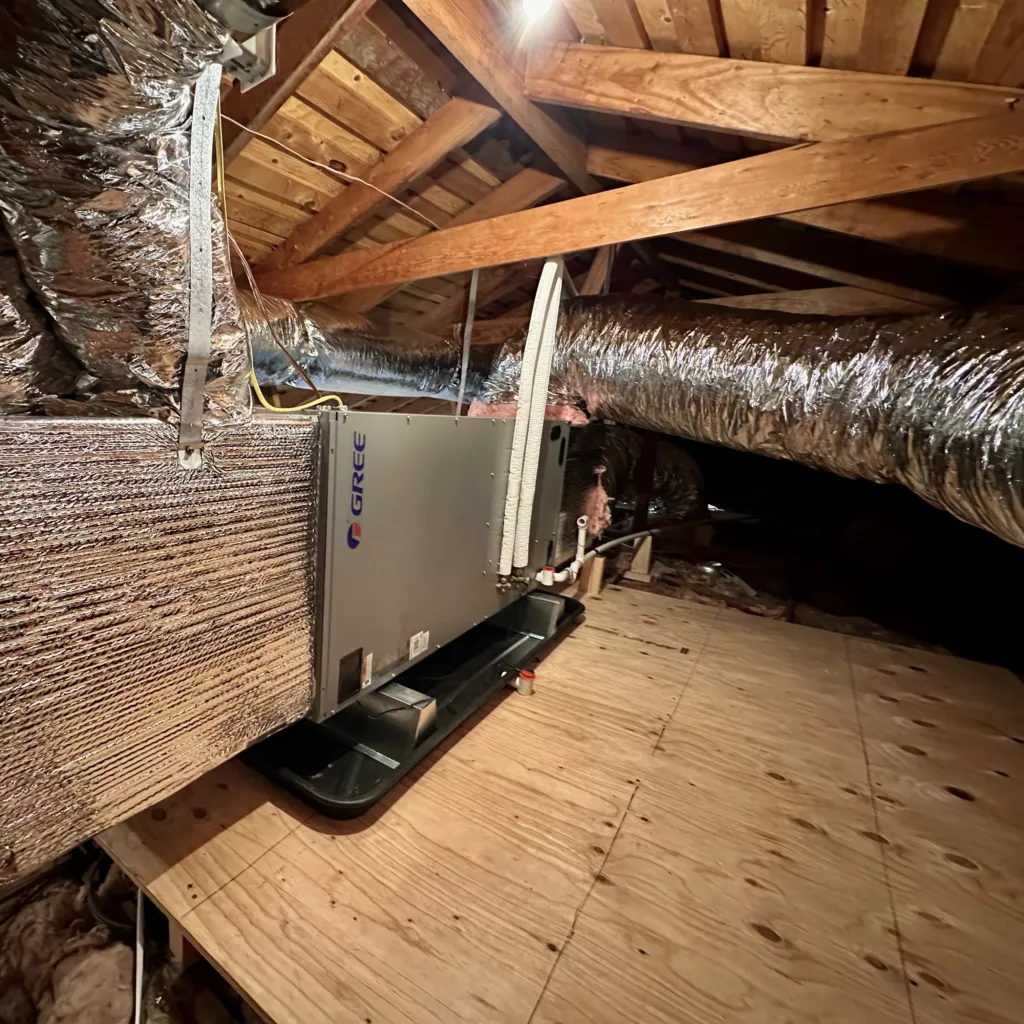 Gree FLEXX60HP230V1BH air handler installed by Nur HVAC