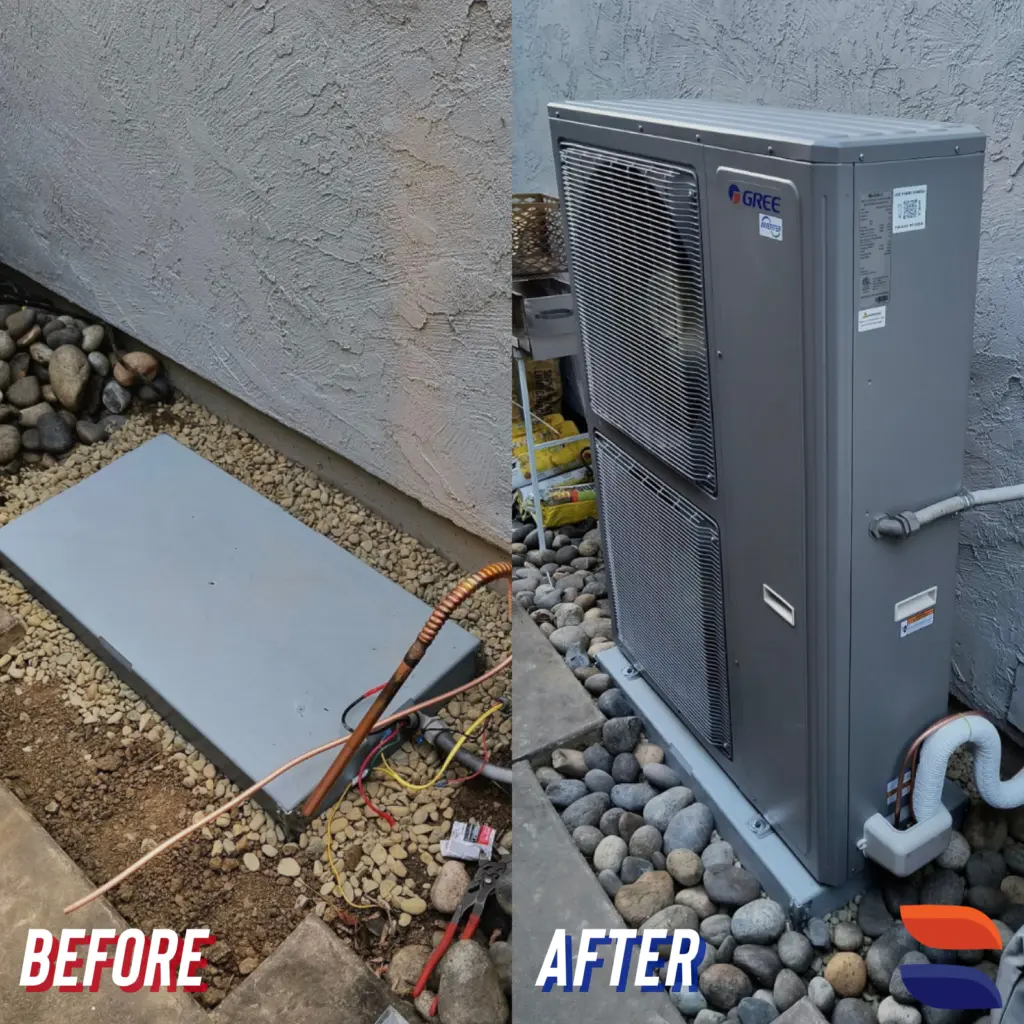 Gree FLEXX60HP230V1AO heat pump installed by Nur HVAC