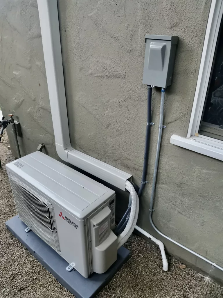 Mitsubishi MUZ-HM12NA heat pump installation by Nur HVAC in San Jose, CA