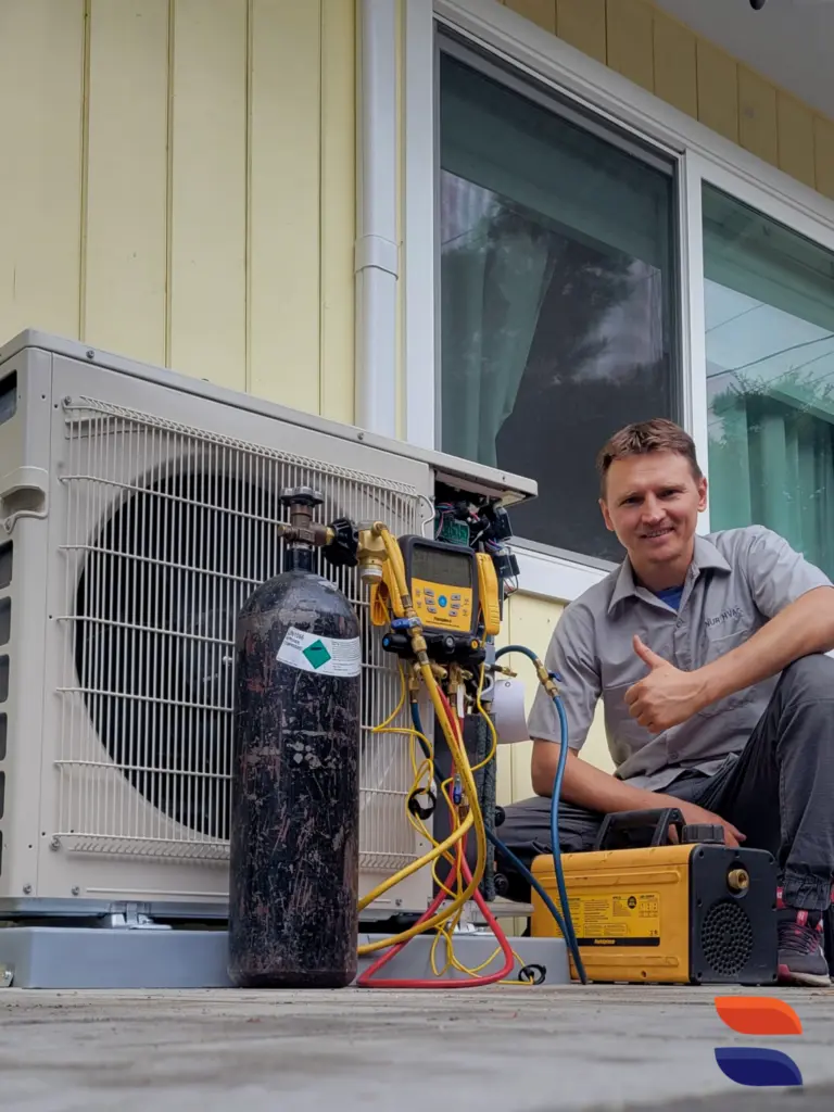 Mitsubishi MXZ-4C36NA4 heat pump installed by Nur HVAC in Palo Alto, CA