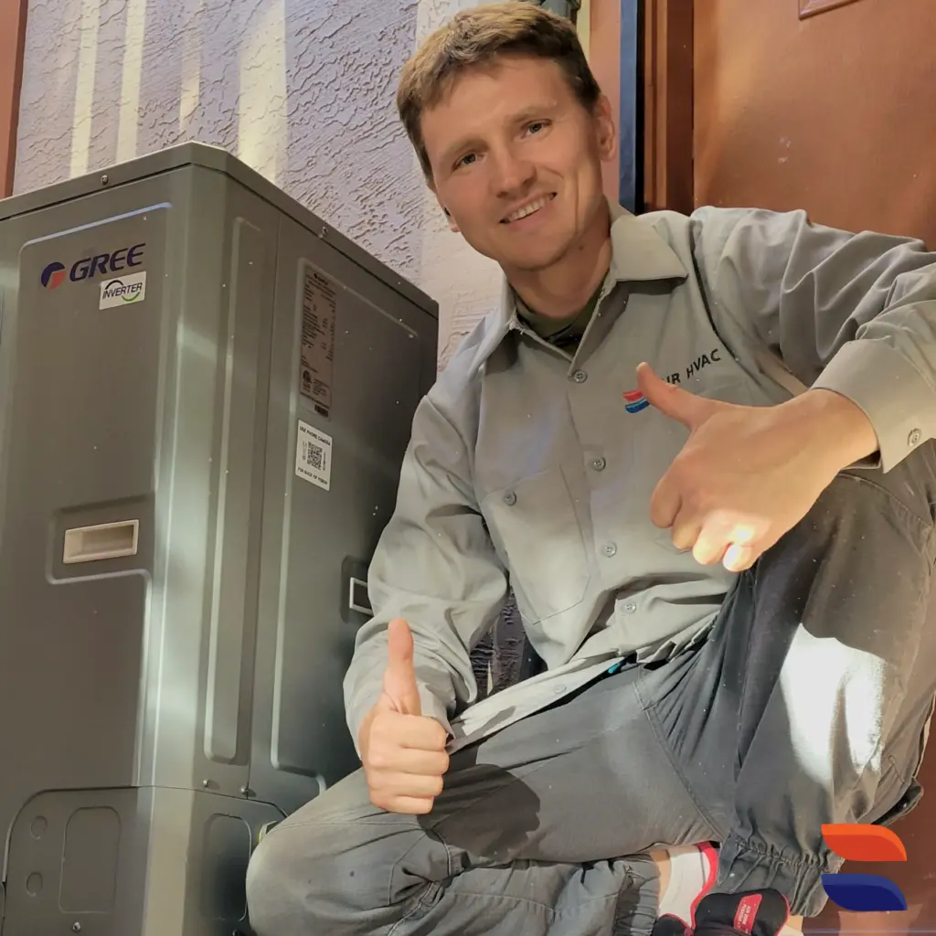 Gree FLEXX36HP230V1AO heat pump installed by Nur HVAC in Sunnyvale, CA