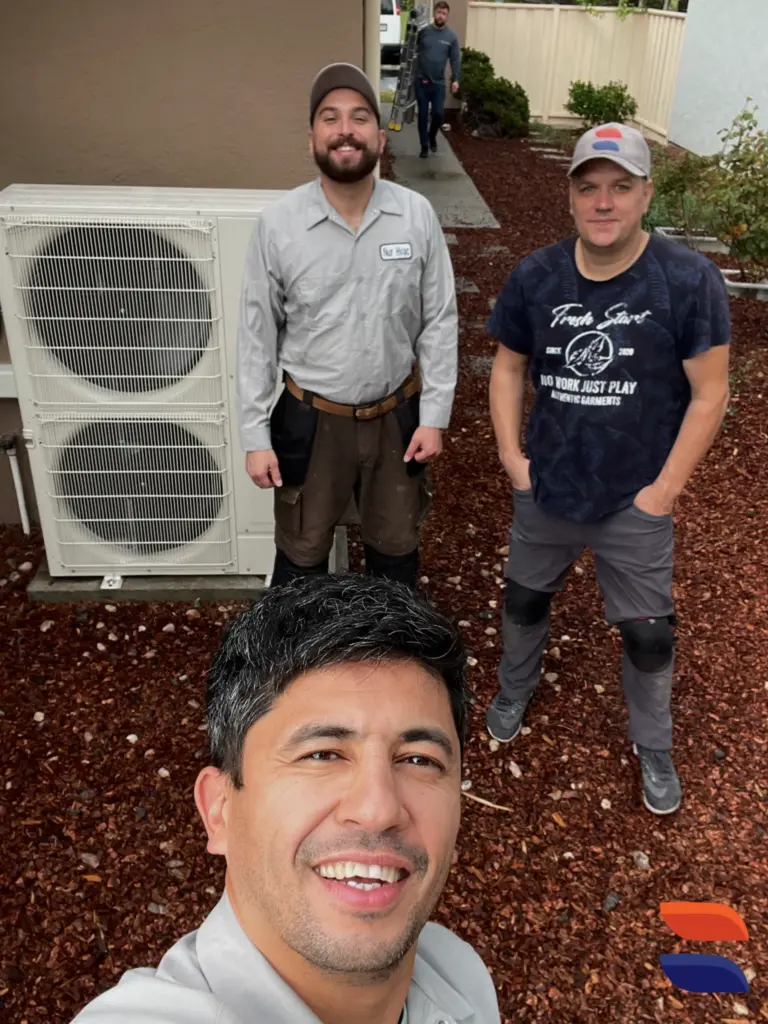 Mitsubishi wall mount indoor unit installed by Nur HVAC