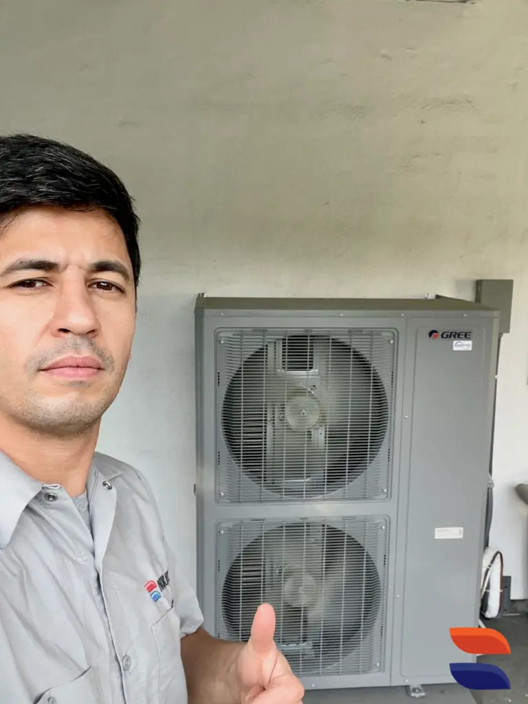 Gree FLEXX60HP230 heat pump installed by Nur HVAC in Los Altos, CA