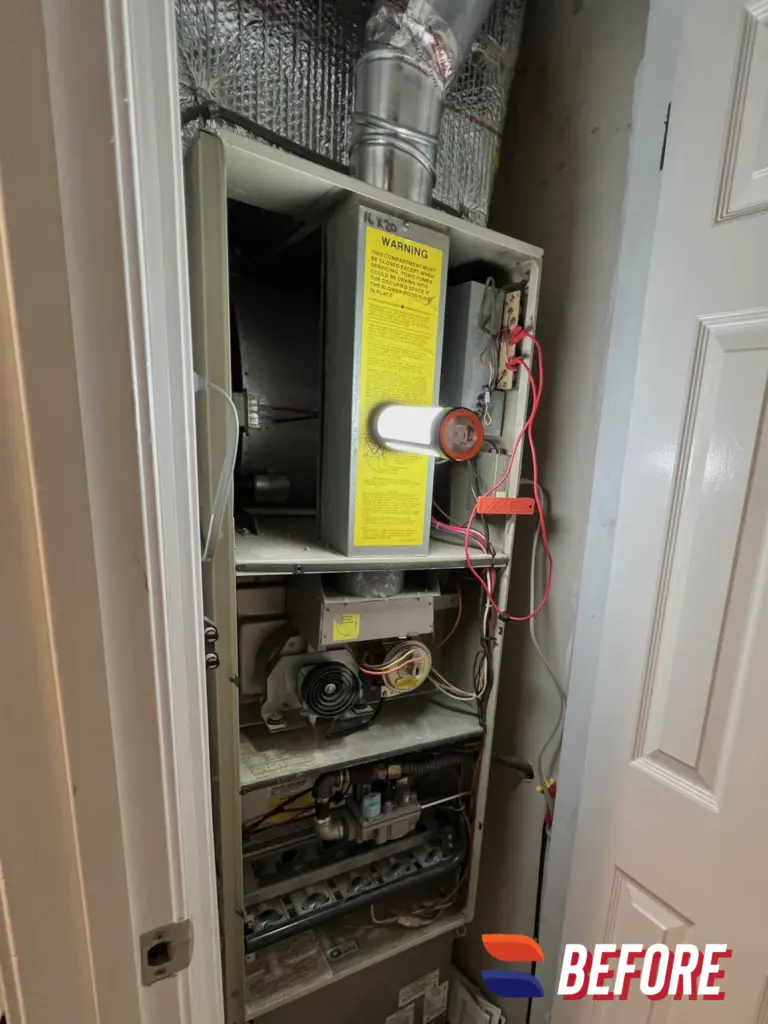 Bryant 821S furnace installed by Nur HVAC in Cupertino, CA