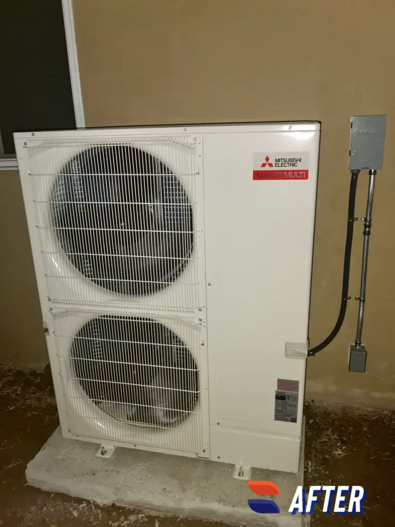 Mitsubishi MXZ-SM48NAM-U1 heat pump installed by Nur HVAC in San Carlos, CA