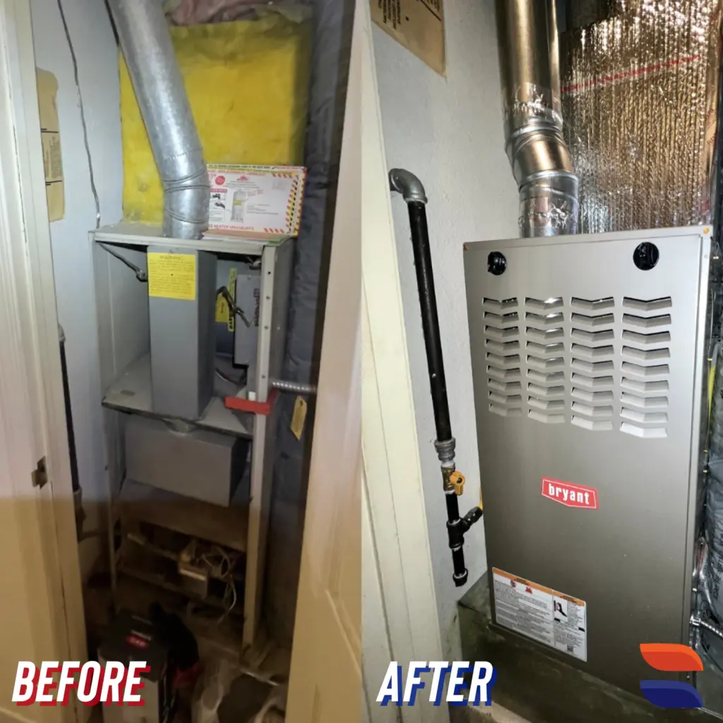 Bryant 811S gas furnace installed by Nur HVAC