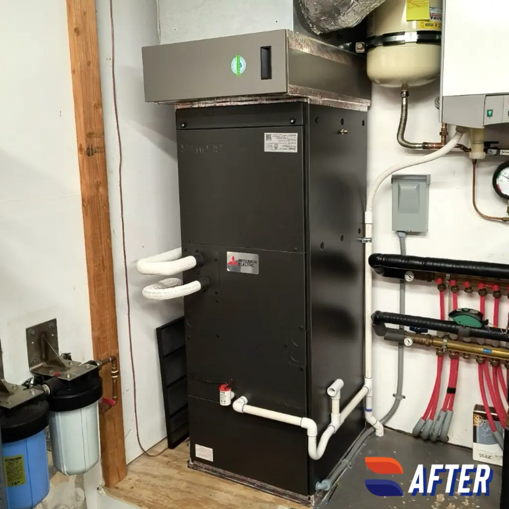 Mitsubishi MXZ-SM36NAM2 multi-zone system installed by Nur HVAC