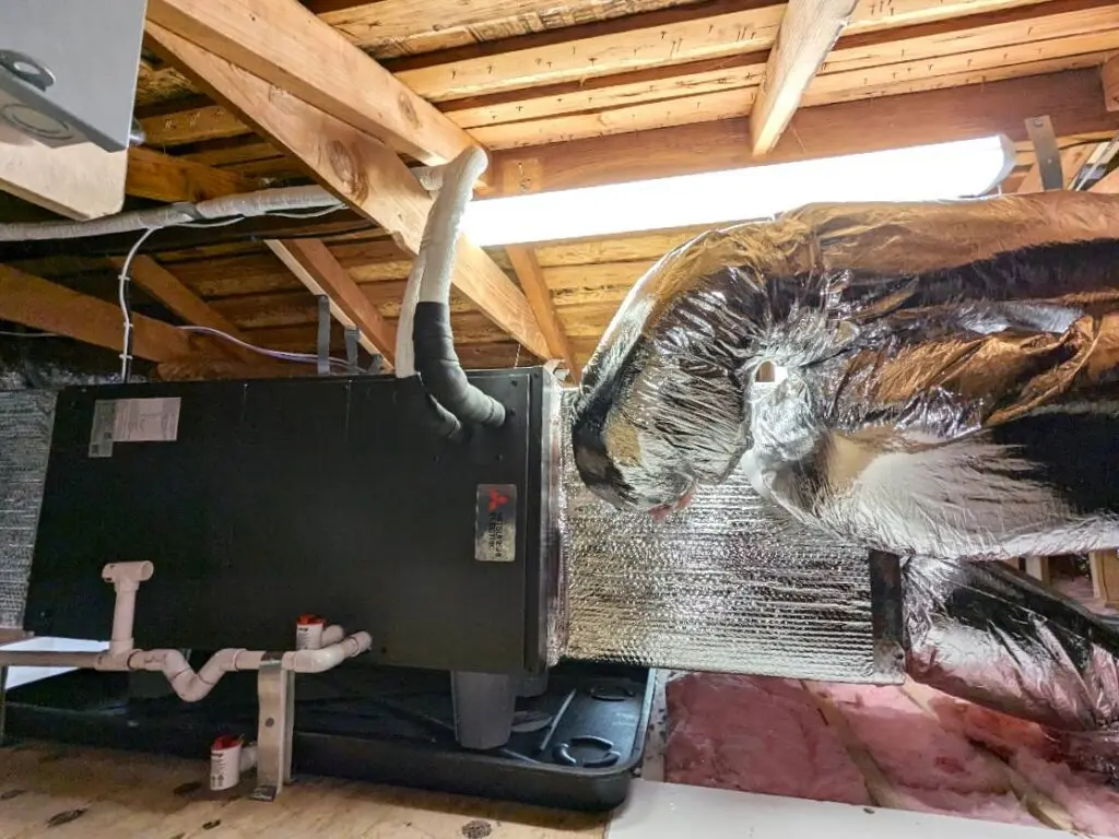 Mitsubishi SVZ-KP30NA air handler installed by Nur HVAC