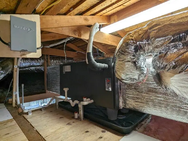 Mitsubishi SVZ-KP30NA air handler installed by Nur HVAC