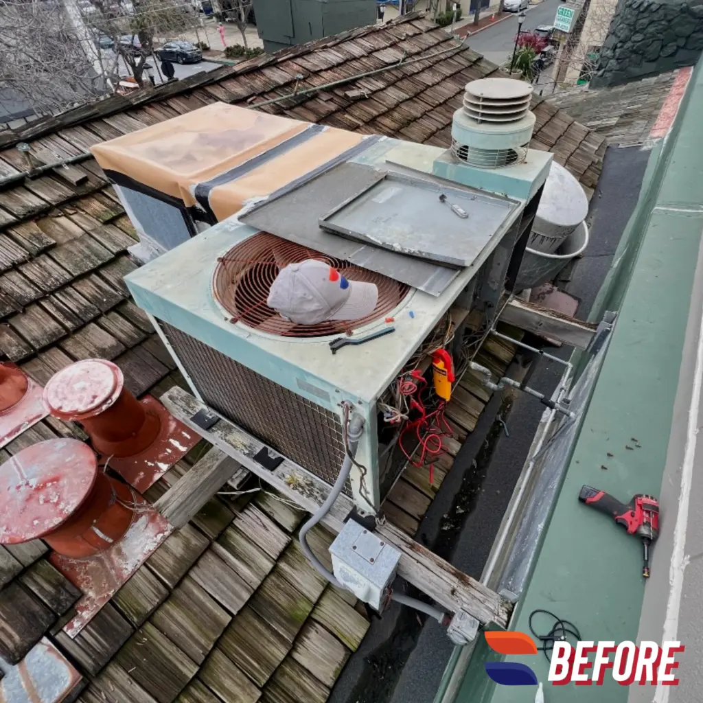Thrilled to share our latest project with you all! Today, we tackled the installation of a top-of-the-line Bryant 607ENXK36000 package heat pump right on the roof. Our skilled technicians carefully executed every step, from mounting to wiring, ensuring optimal performance and durability for our client's space. With Bryant's cutting-edge technology, this heat pump promises efficient heating and cooling, keeping indoor comfort levels just right, regardless of the season. Proud to deliver excellence in HVAC solutions!