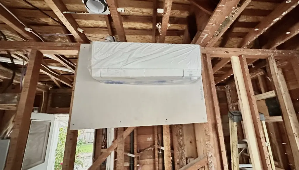 Mitsubishi MXZ-3C24NA3-U1 mini-split installation by Nur HVAC in Menlo Park, CA