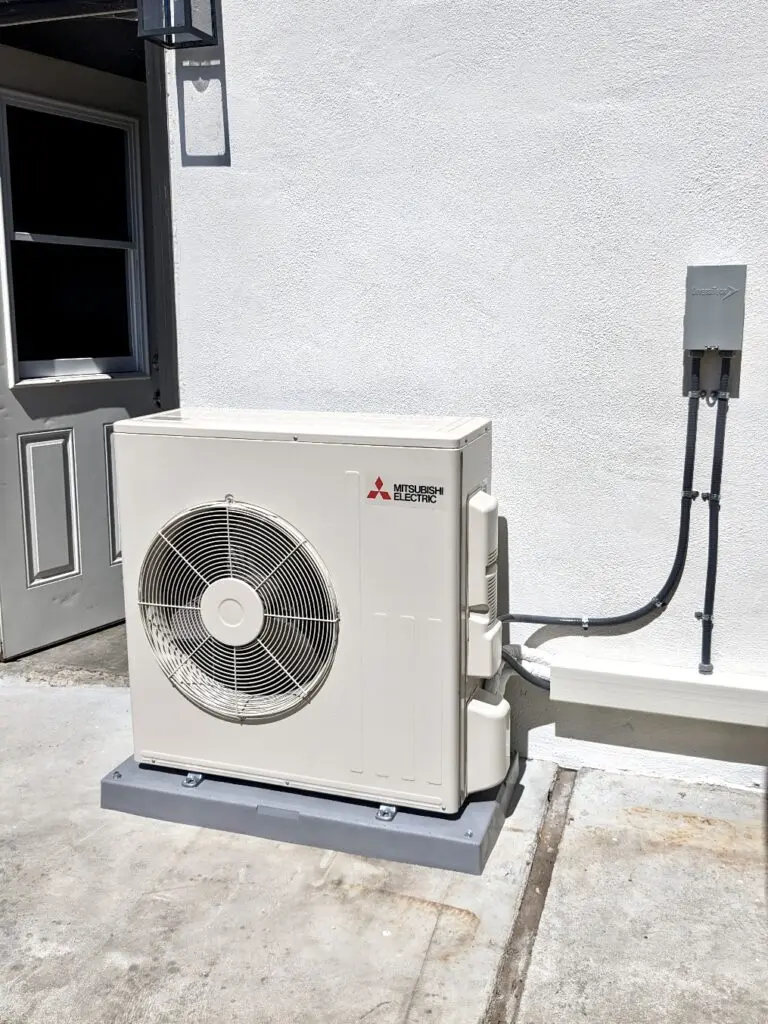 Mitsubishi SUZ-KA30NA2 outdoor unit installed by Nur HVAC