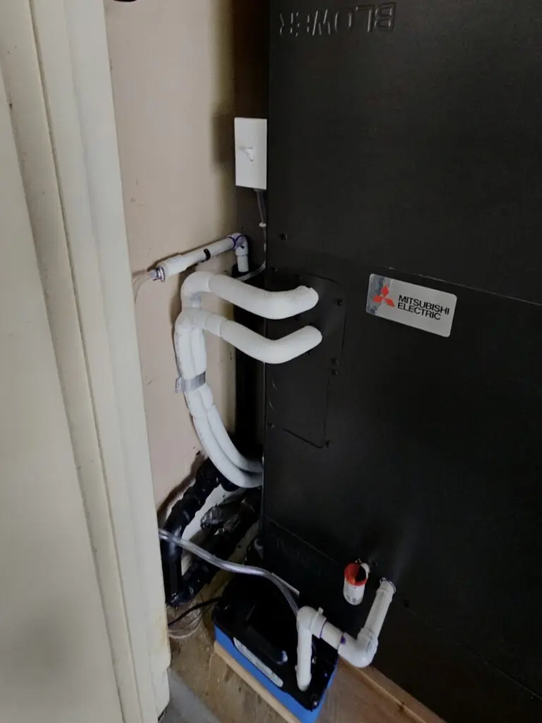 Mitsubishi PVFY-P48NAMU air handler installed by Nur HVAC