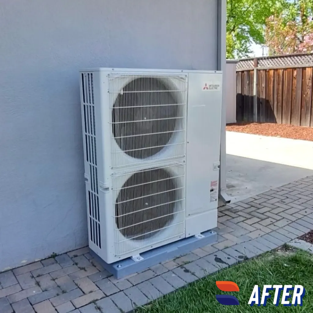 Mitsubishi PUZ-A36 3-ton heat pump installed by Nur HVAC