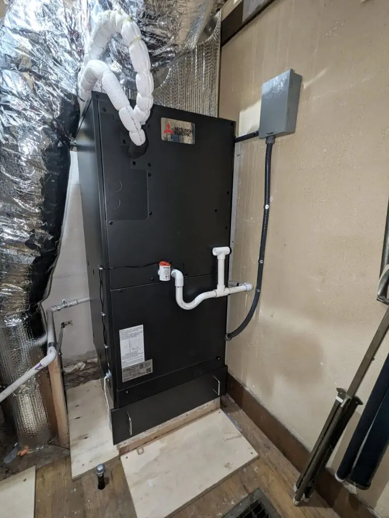 Mitsubishi SVZ-KP36NA air handler installed by Nur HVAC