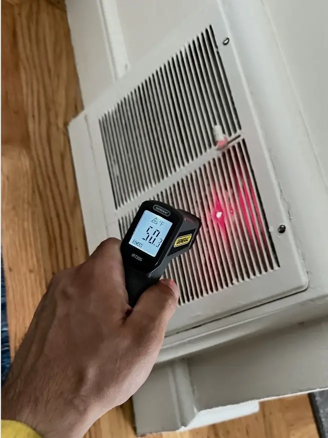 Mitsubishi SUZ-KA30N heat pump installed on the roof by Nur HVAC