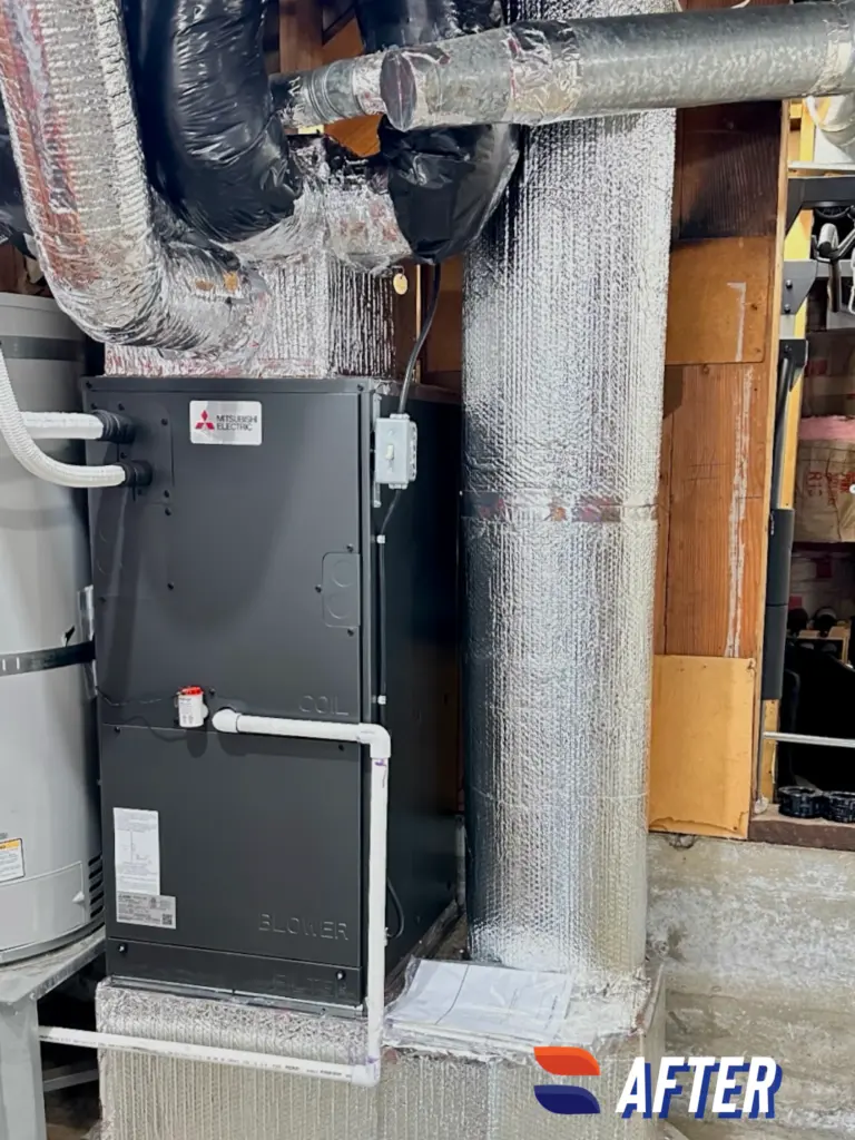Mitsubishi SVZ-KP30NA air handler installed by Nur HVAC