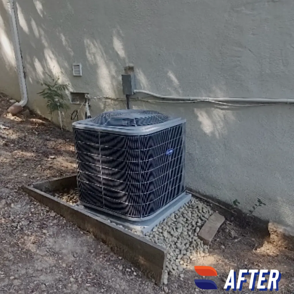 Carrier 4-ton 24SCA outdoor condenser unit installed by Nur HVAC in Hillsborough, CA