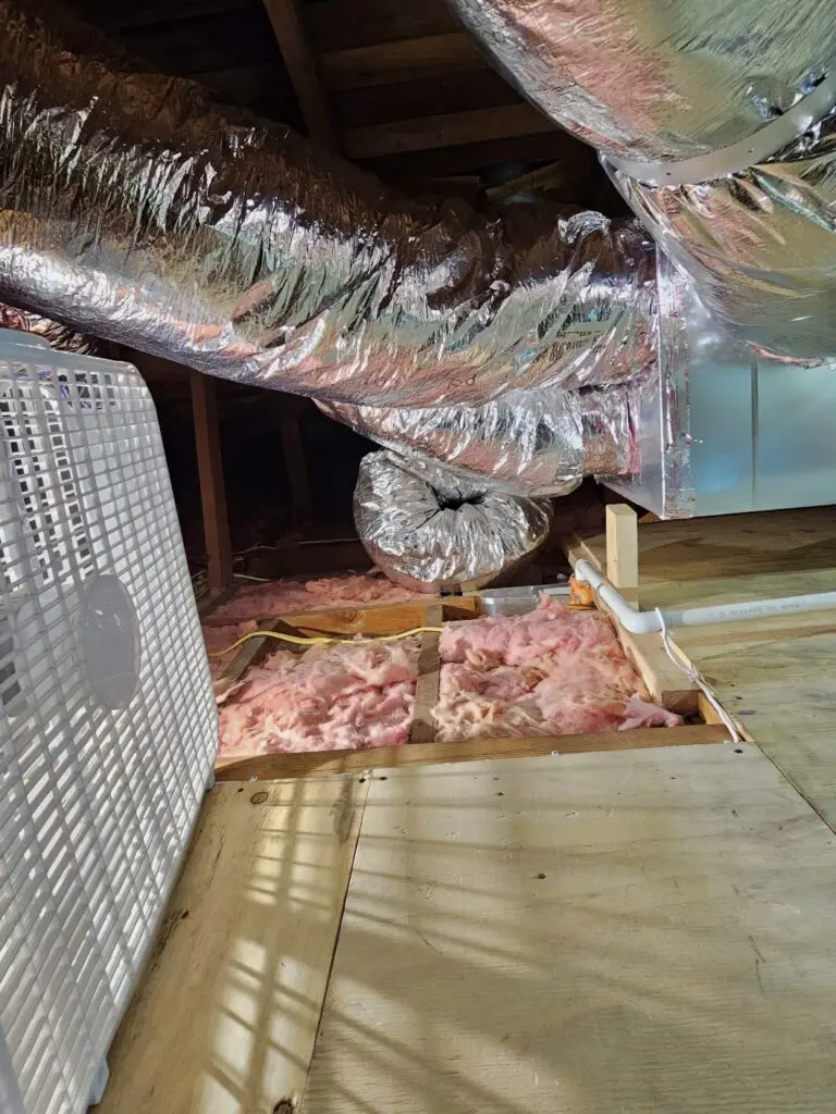 Mitsubishi PVFY-P48NAMU ducted air handler installed by Nur HVAC