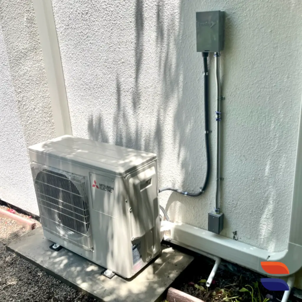 Mitsubishi MXZ-2C20NA 2-zone mini-split system installed by Nur HVAC
