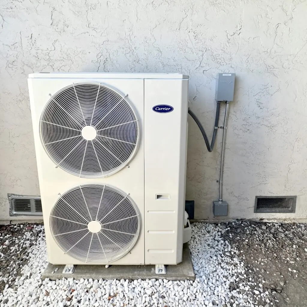 Carrier 38MURAQ dual fuel system installed by Nur HVAC