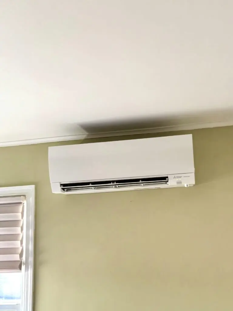 Mitsubishi MXZ-3C30NAHZ mini-split indoor unit installed by Nur HVAC in San Mateo, CA