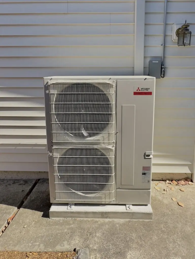 Mitsubishi MXZ-SM60NA system installation by Nur HVAC in San Carlos, CA