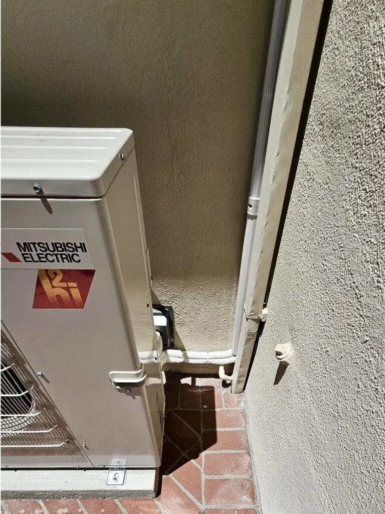 Mitsubishi MXZ-3C30NAHZ3 heat pump outdoor unit installed by Nur HVAC