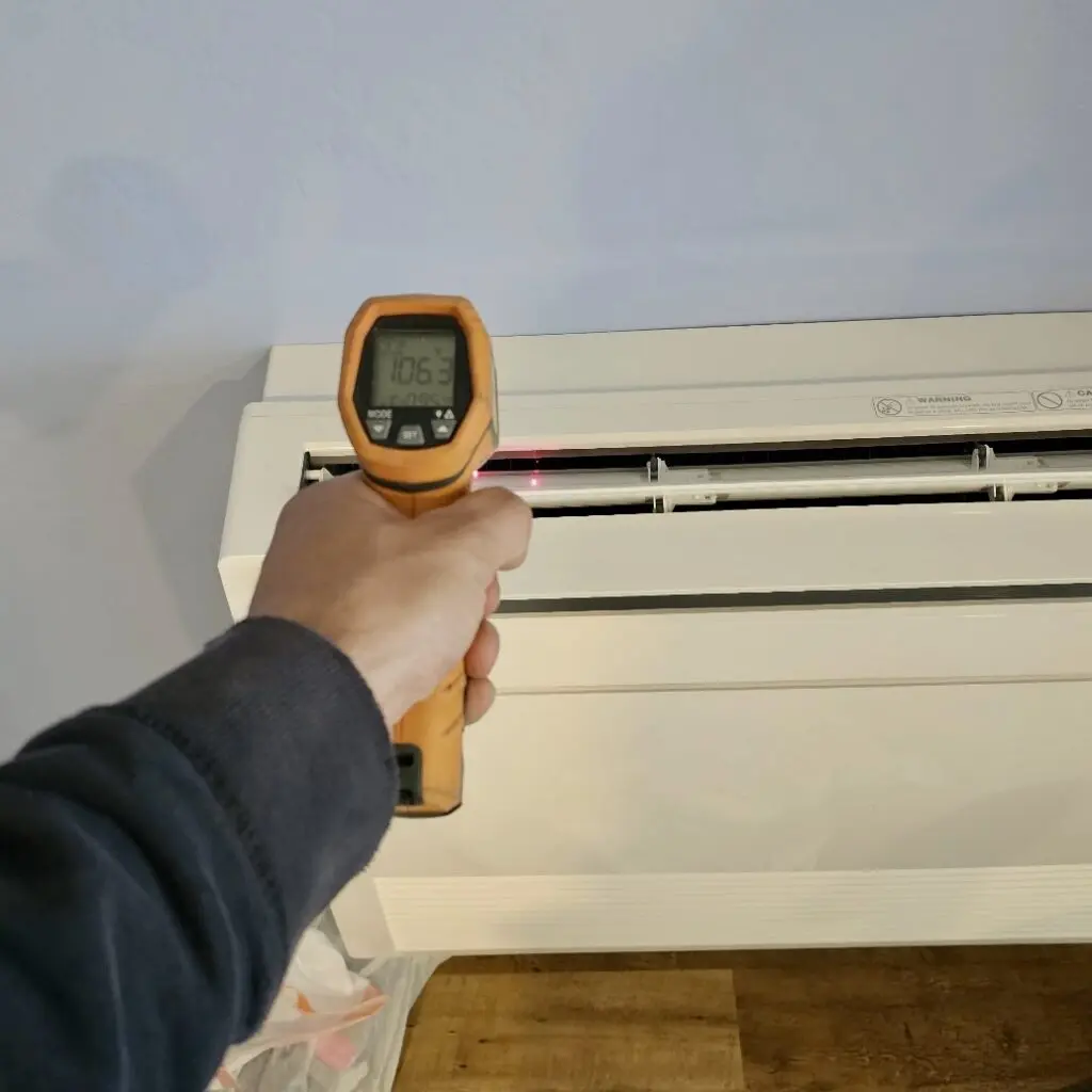 Mitsubishi 5-zone ductless mini-split outdoor unit installed by Nur HVAC in South San Francisco
