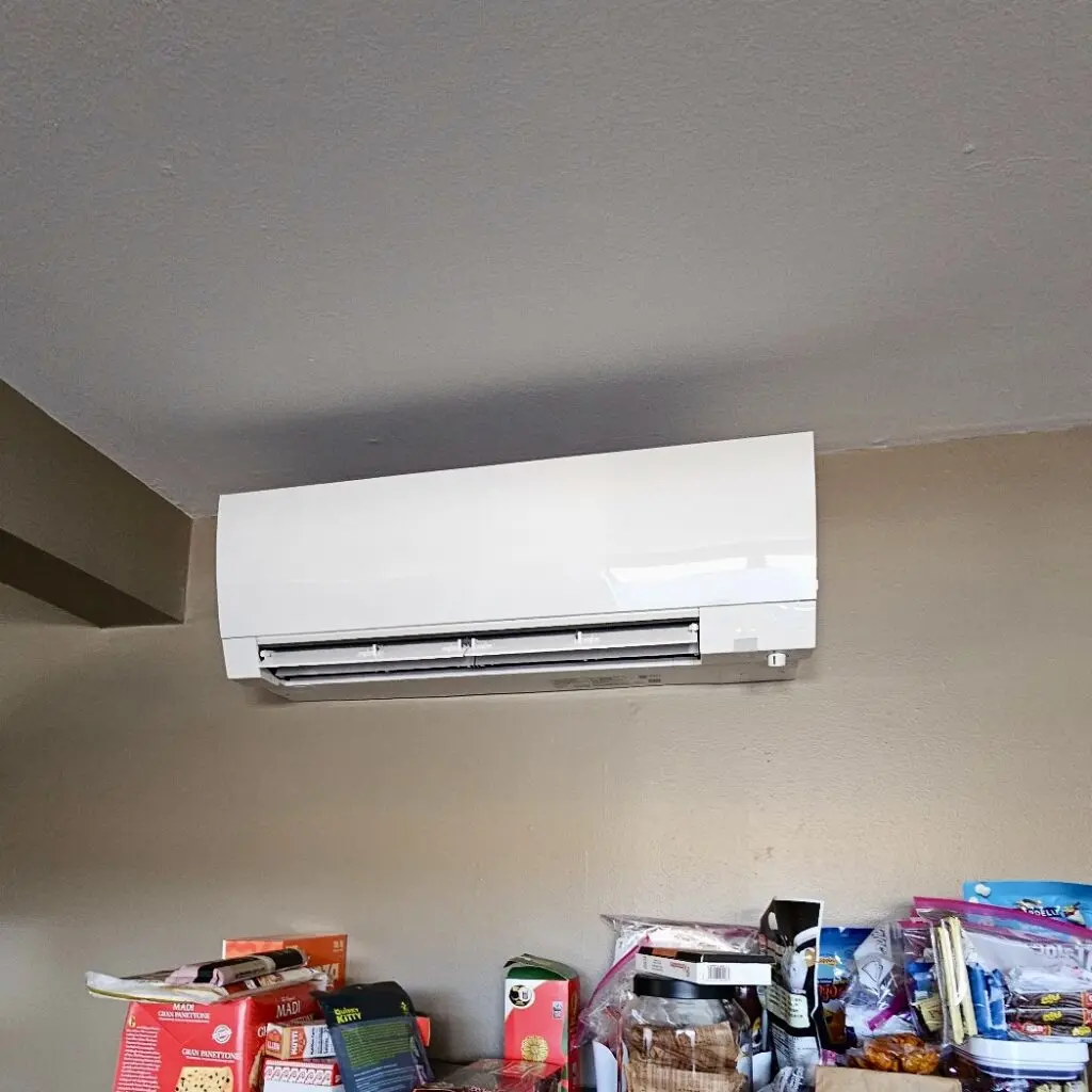 Mitsubishi 5-zone ductless mini-split system installation by Nur HVAC