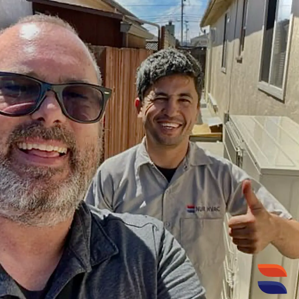 Mitsubishi 5-zone ductless mini-split system installed by Nur HVAC in South San Francisco