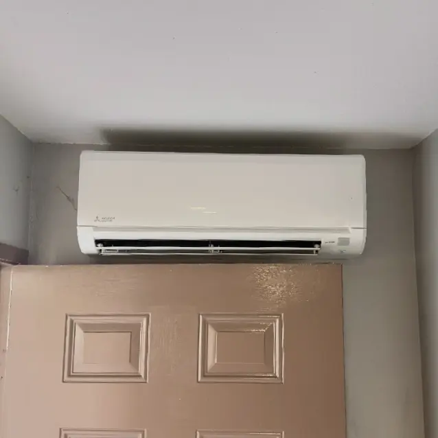 Mitsubishi MUZ-JP12WA 2-zone mini-split outdoor unit installed by Nur HVAC