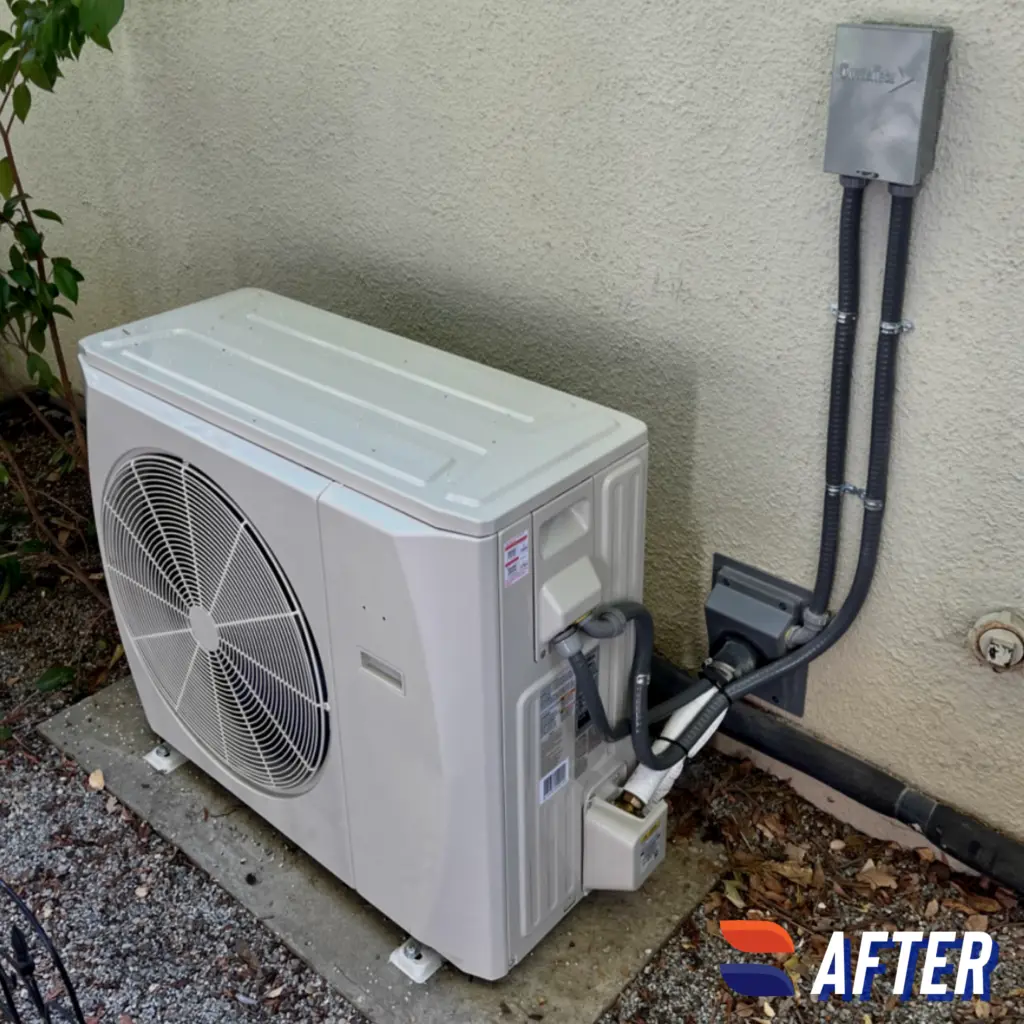 Carrier 38MURAQ36AA3 dual-fuel heat pump system installed by Nur HVAC in San Carlos, CA