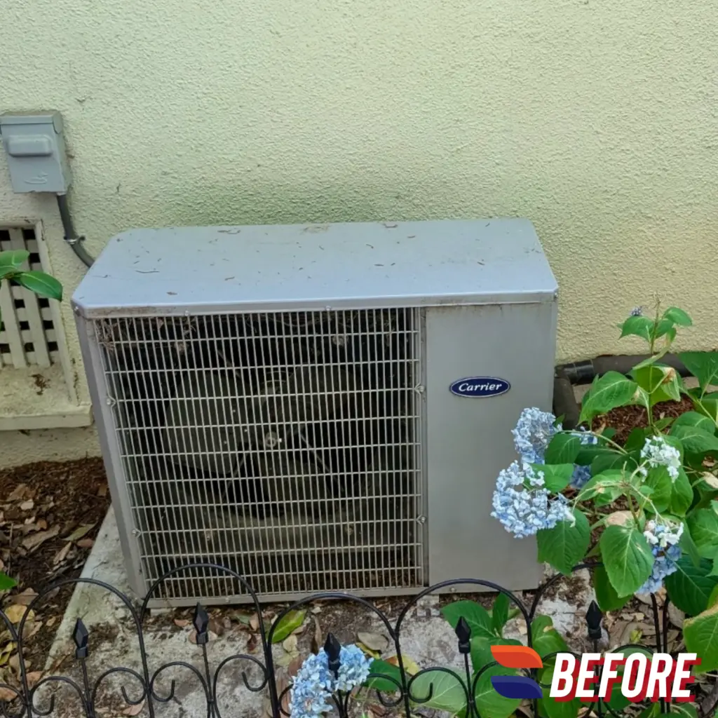 Carrier 38MURAQ36AA3 heat pump paired with existing furnace by Nur HVAC in San Carlos, CA