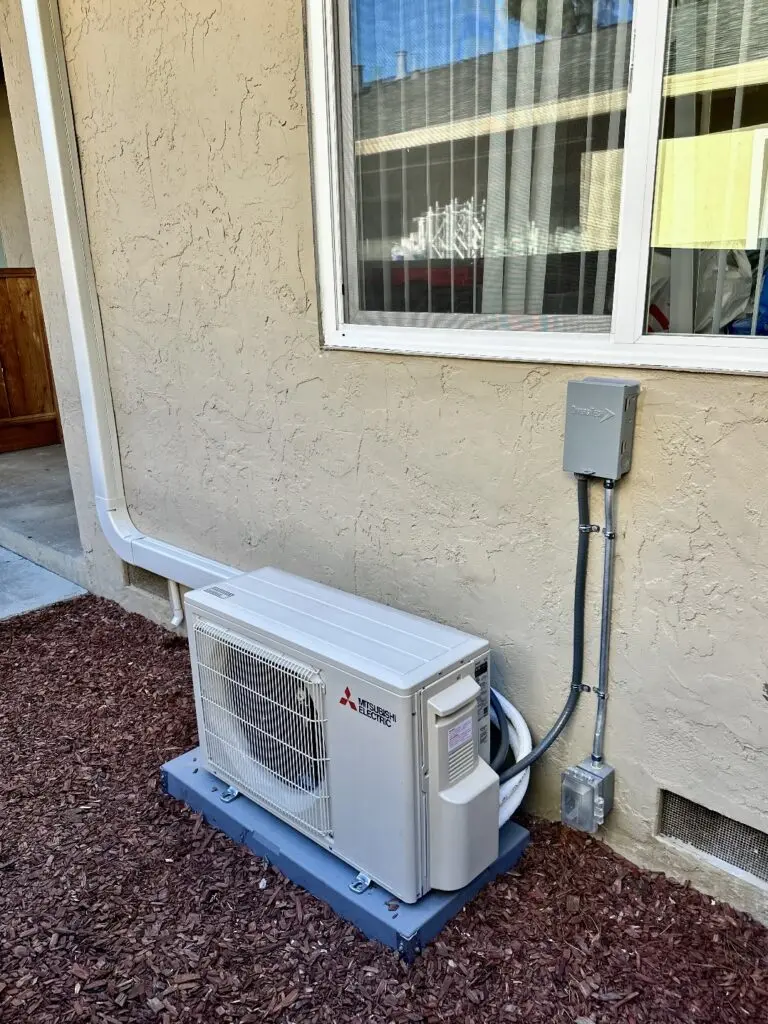 Mitsubishi MSZ-JP12WA ductless mini-split installation by Nur HVAC in Sunnyvale, CA