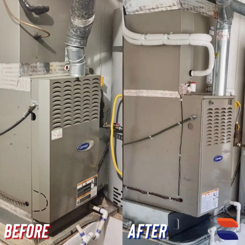 Carrier 58SB furnace replacement by Nur HVAC in San Jose, CA