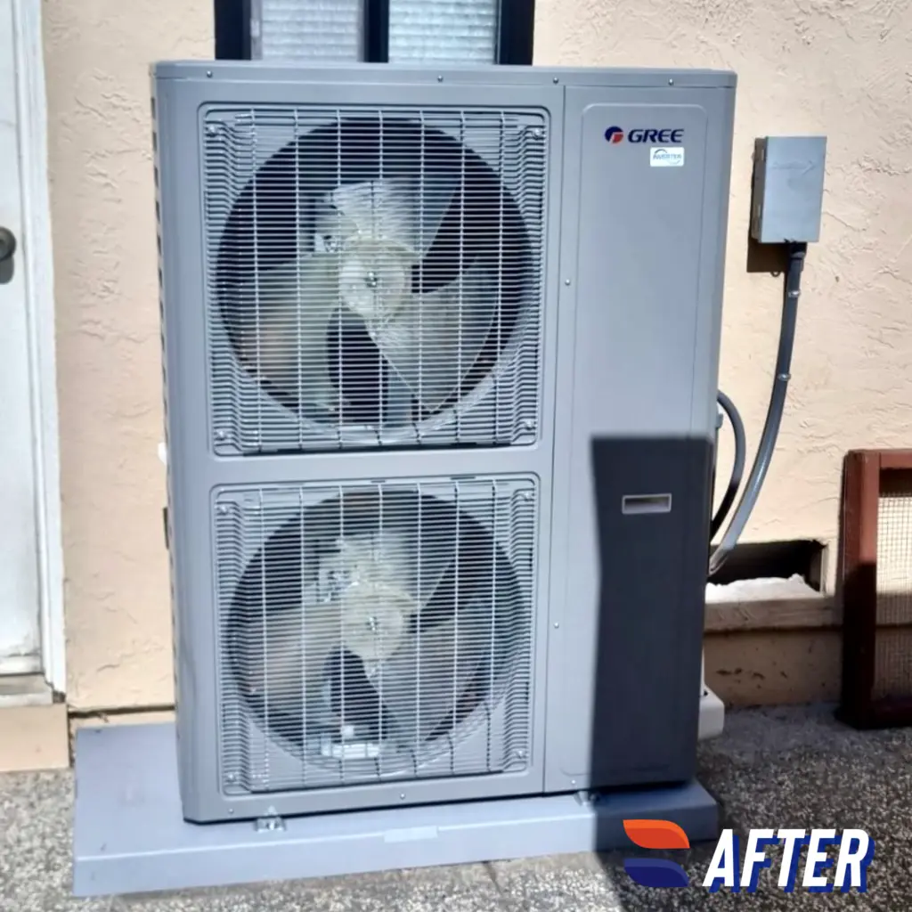Gree FLEXX60HP230V1AO heat pump installed by Nur HVAC in Mountain View, CA