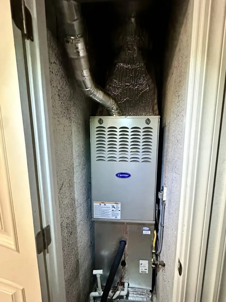 Carrier 24SCA560W003 and Carrier 58SB1A110E2120 furnace installation by Nur HVAC in Sunnyvale, CA