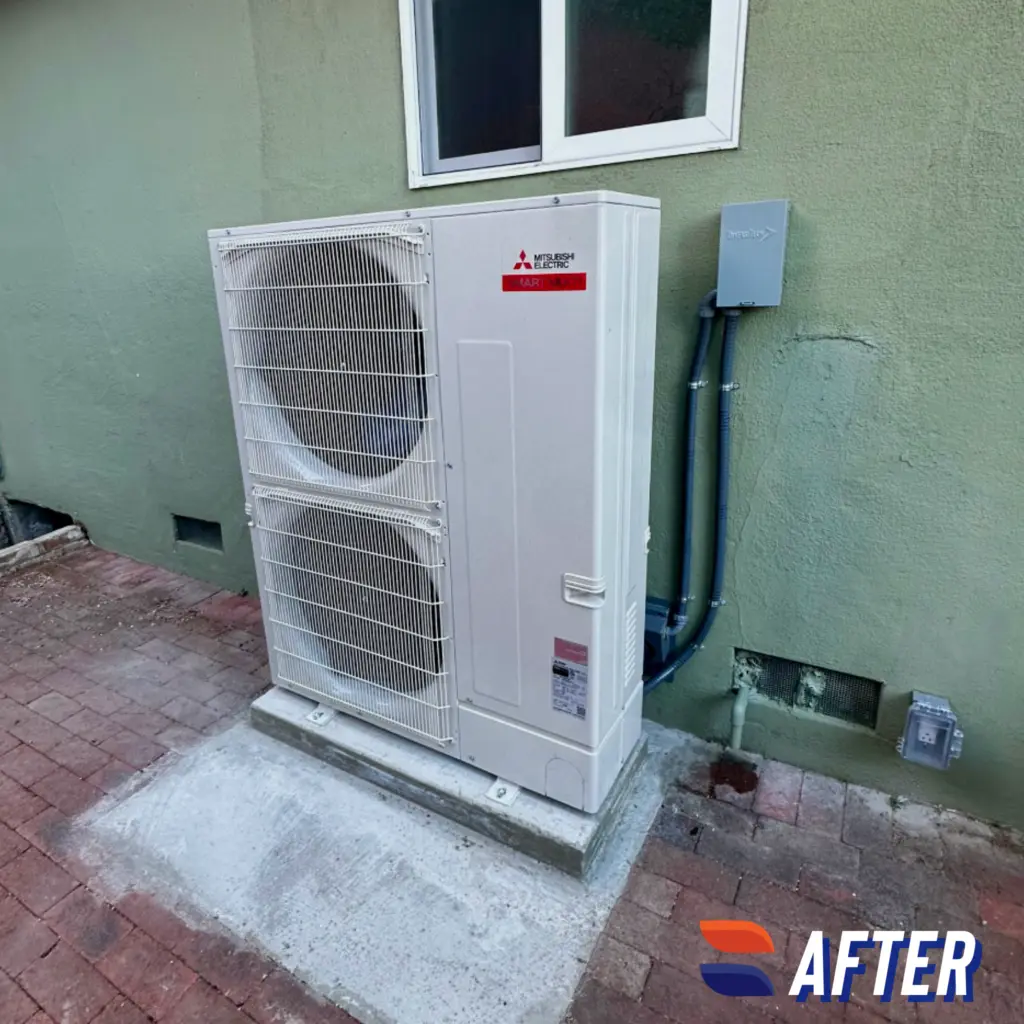 Mitsubishi MXZ-SM48NAM heat pump installed by Nur HVAC