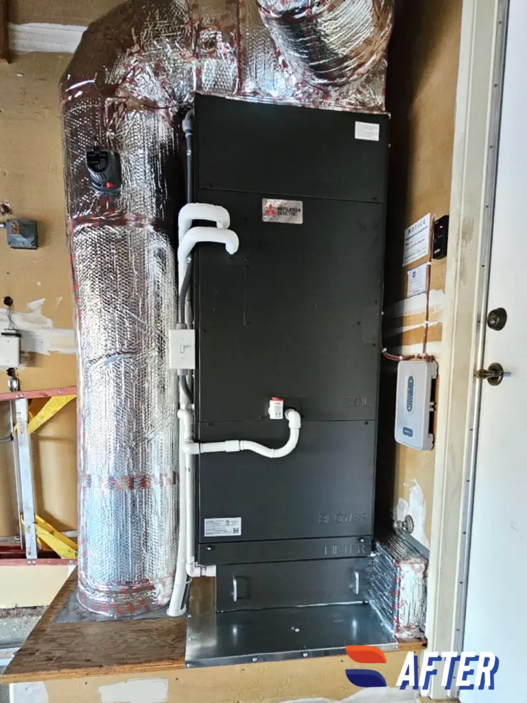 Mitsubishi MXZ-SM60NAM outdoor heat pump installed by Nur HVAC