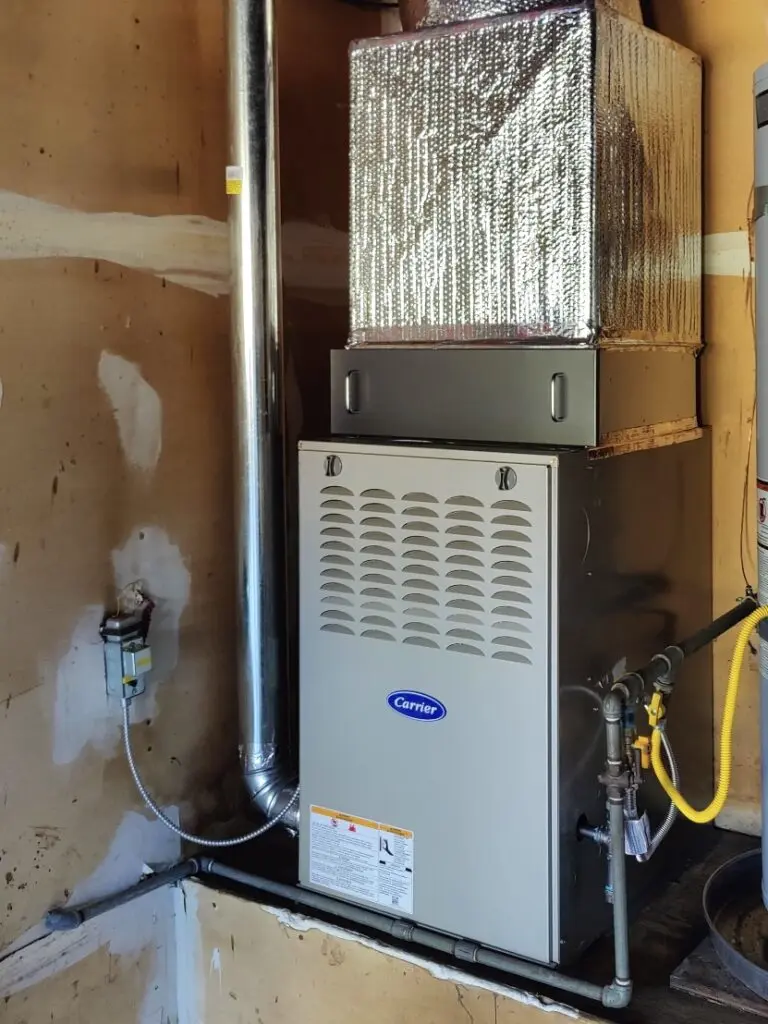 Carrier 58SB compact furnace installed by Nur HVAC